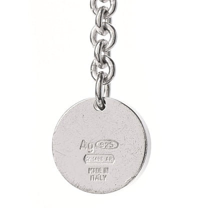 Bulgari Sterling Silver Ceramic Save The Children Pendant Necklace 4 of 13