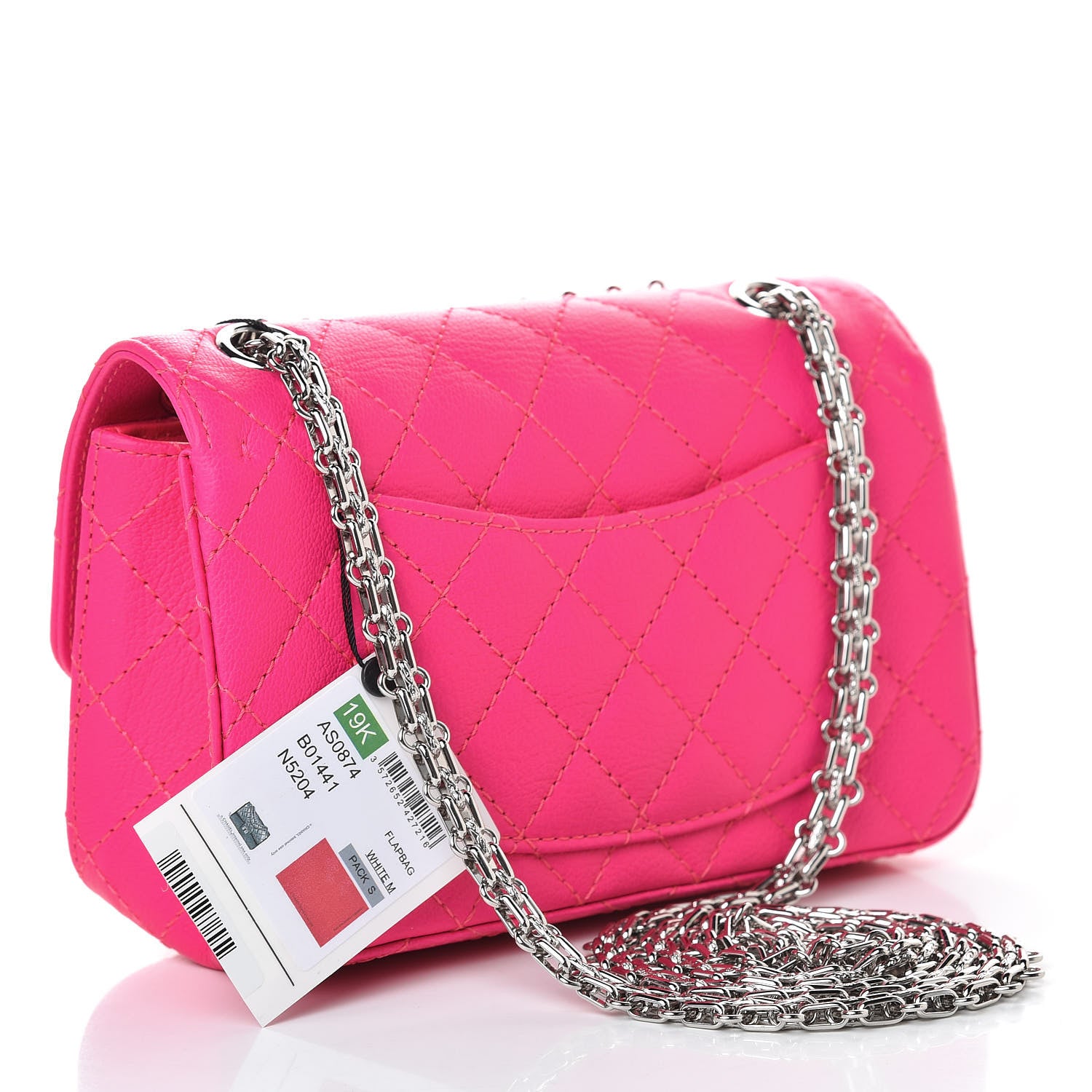 Chanel Goatskin Quilted 2.55 Reissue Mini Flap Fluorescent Pink 3 of 10