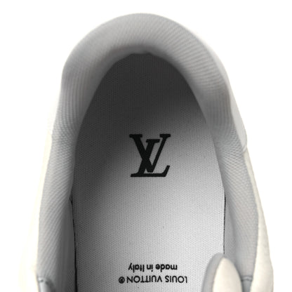 Louis Vuitton Calfskin Mens LV Trainer Sneakers 10 White 9 of 11