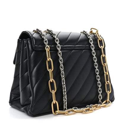 Off-White Calfskin Diagonal Quilted Jackhammer 24 Shoulder Bag Black 3 of 8