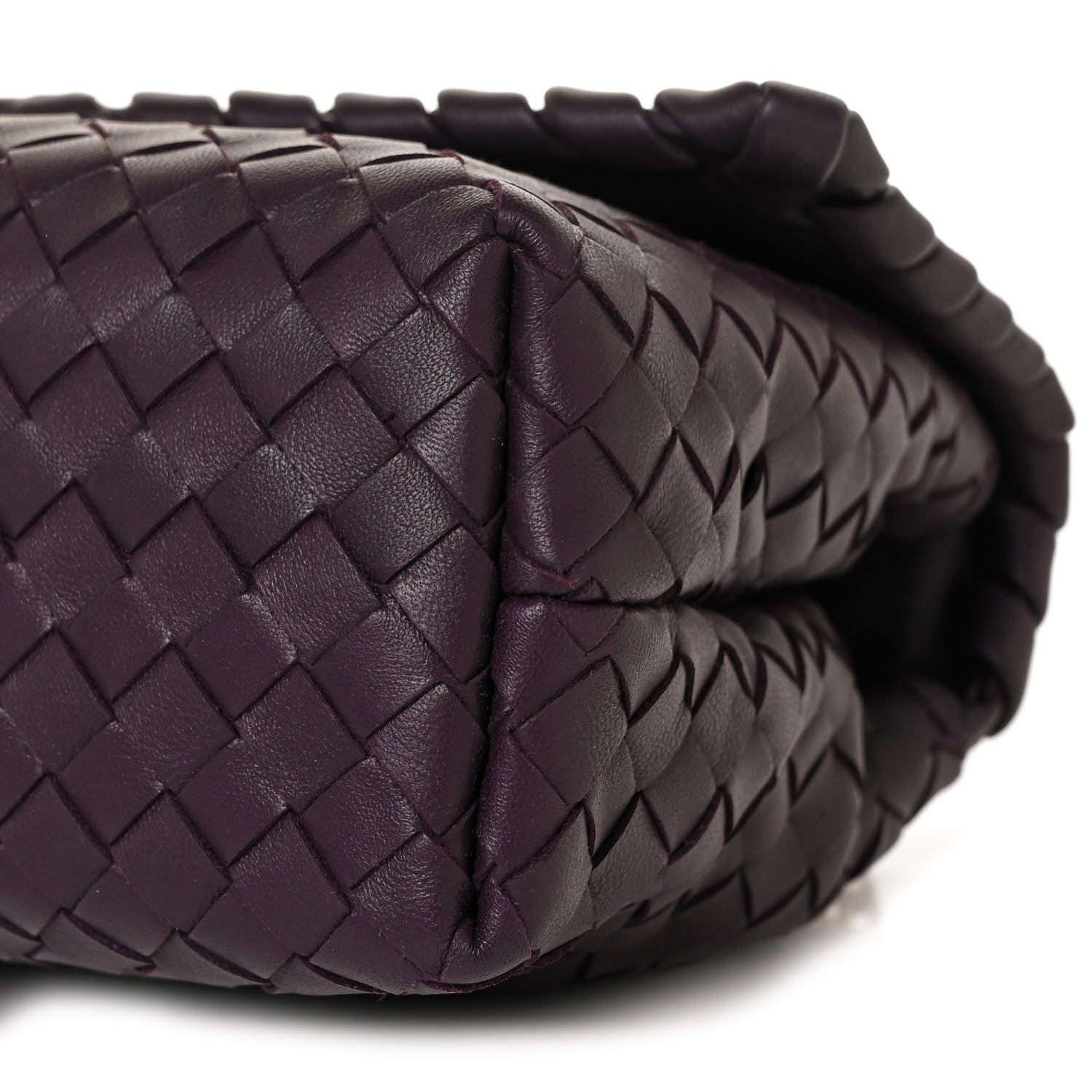 Bottega Veneta Nappa Intrecciato Baby Olimpia Shoulder Bag Dark Barolo 7 of 7