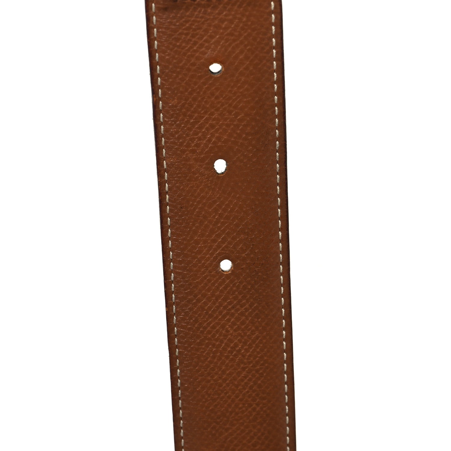 Hermes Box Courchevel 32mm Belt Strap 80 Black Gold 4 of 6