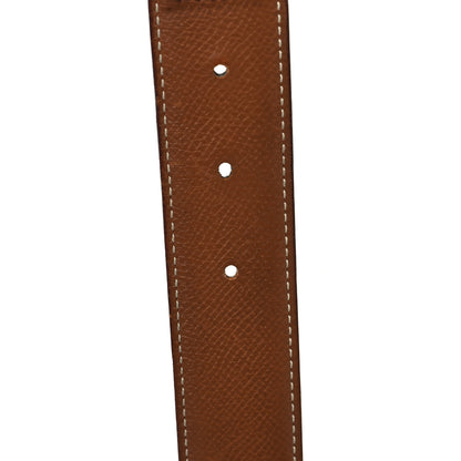 Hermes Box Courchevel 32mm Belt Strap 80 Black Gold 4 of 6