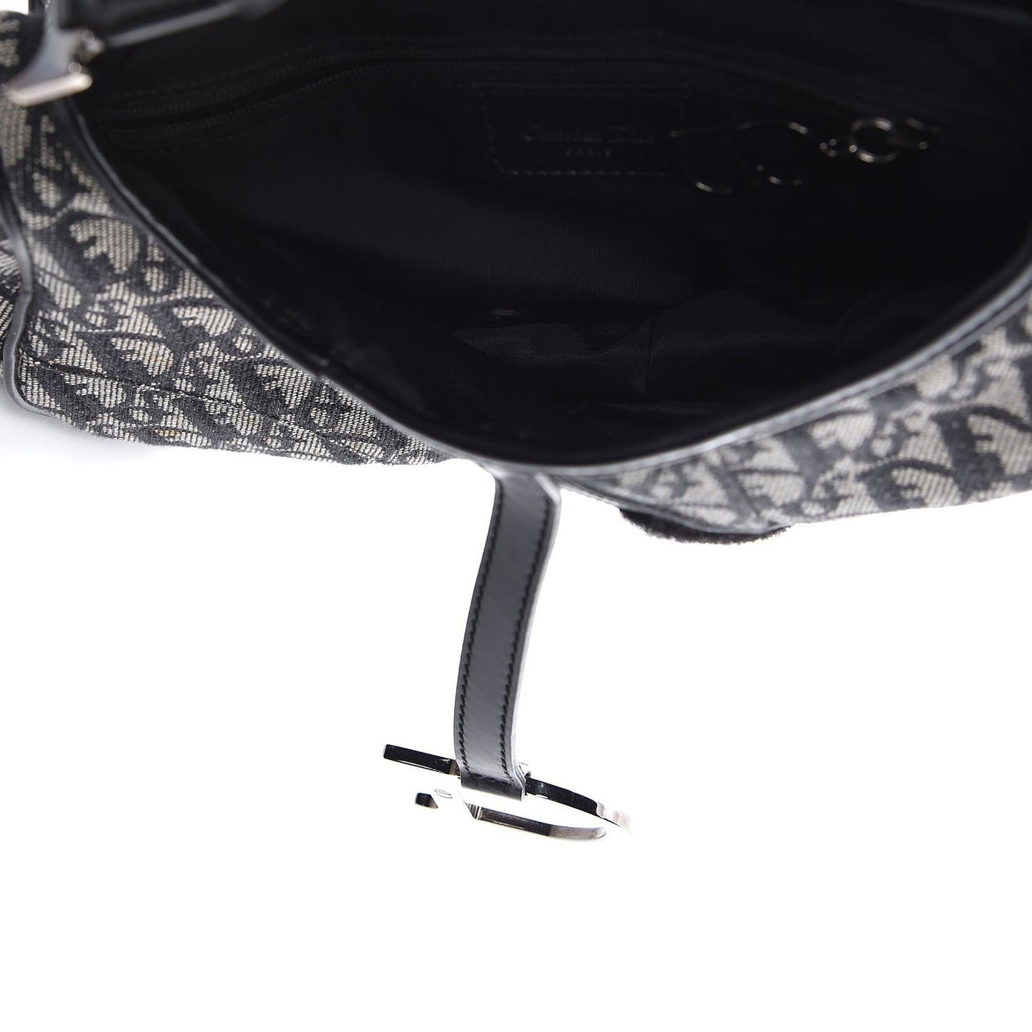 Monogram Saddle Bag Black