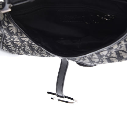 Christian Dior Monogram Saddle Bag Black 5 of 10