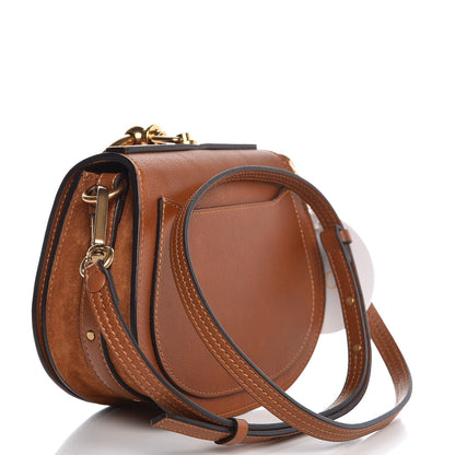 Chloe Calfskin Suede Small Nile Bracelet Bag Caramel 3 of 7