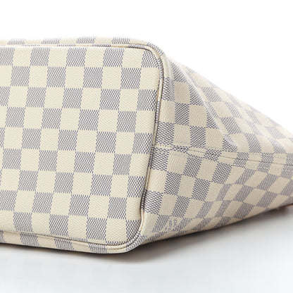 Louis Vuitton Damier Azur Neo Neverfull MM Rose Ballerine 10 of 11