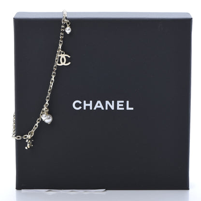 Chanel Pearl CC Chain Anklet Gold 4 of 4