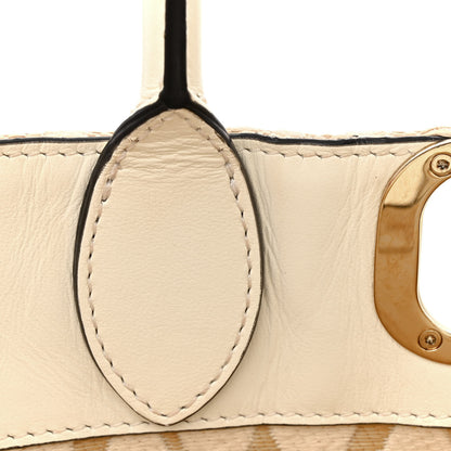 Valentino Garavani Toile Iconographe Calfskin Medium Vlogo Tote 15 of 17