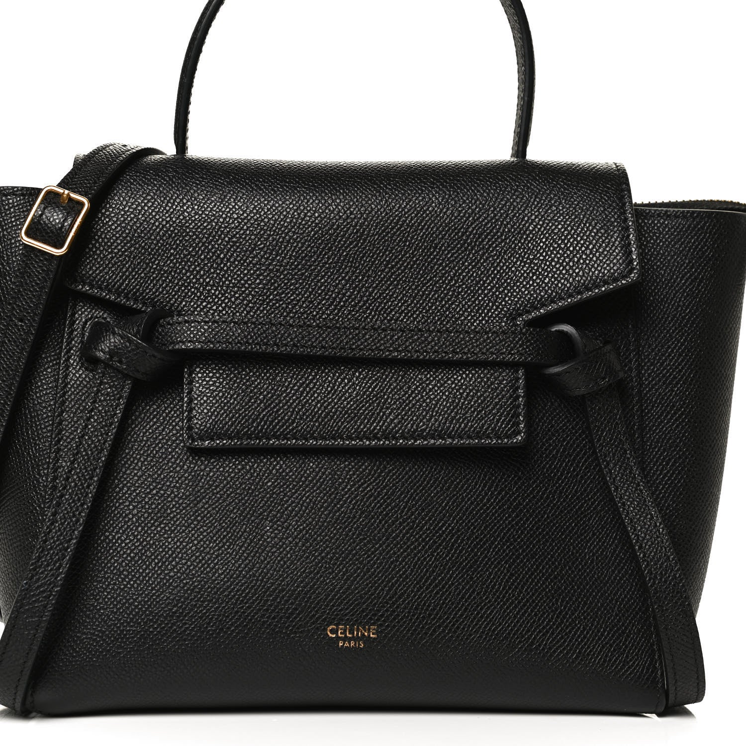 Celine Grained Calfskin Nano Belt Bag Black 9 of 13