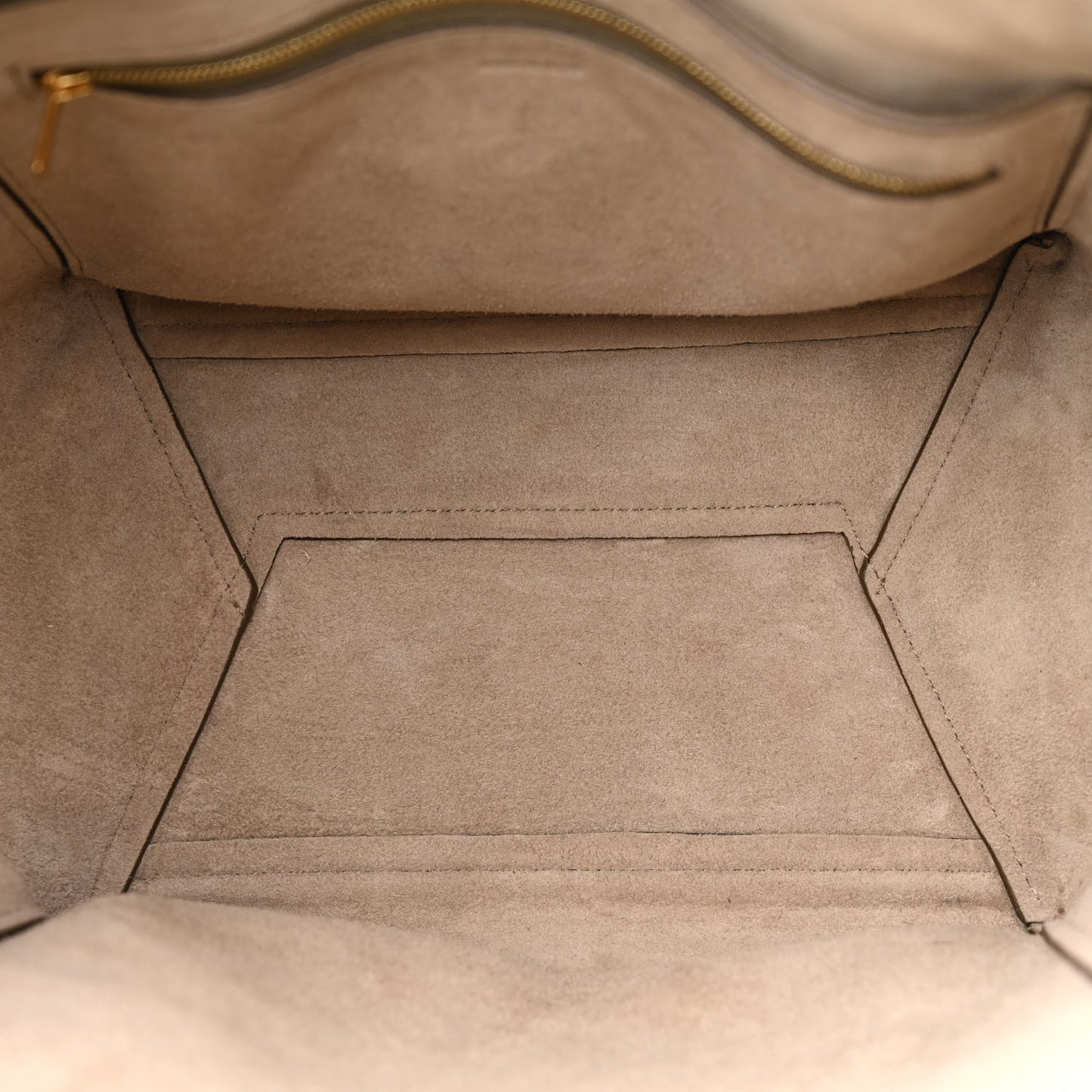 Soft Grained Calfskin Sangle Bucket Bag Taupe