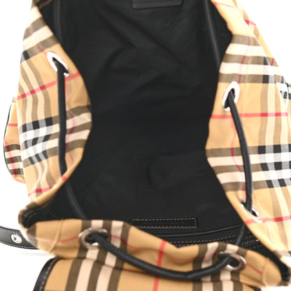 Burberry Nylon Vintage Check Medium Rucksack Backpack Antique Yellow 5 of 10