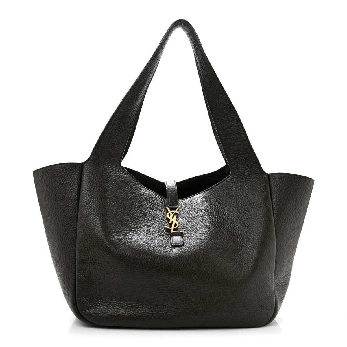 Saint Laurent Grained Deerskin Bea Tote Light Musk 1 of 29