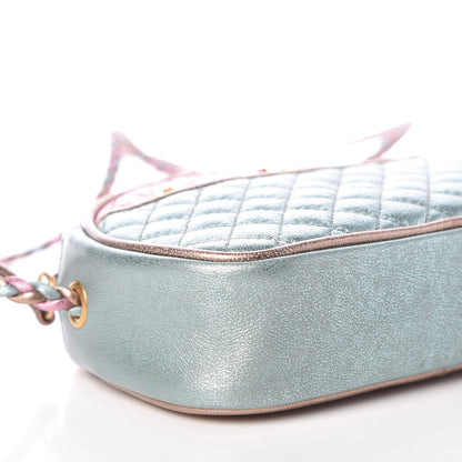 Gucci Laminated Nappa Trapuntata Mini Zumi Dome Shoulder Bag Rosa Lago Rame 5 of 8