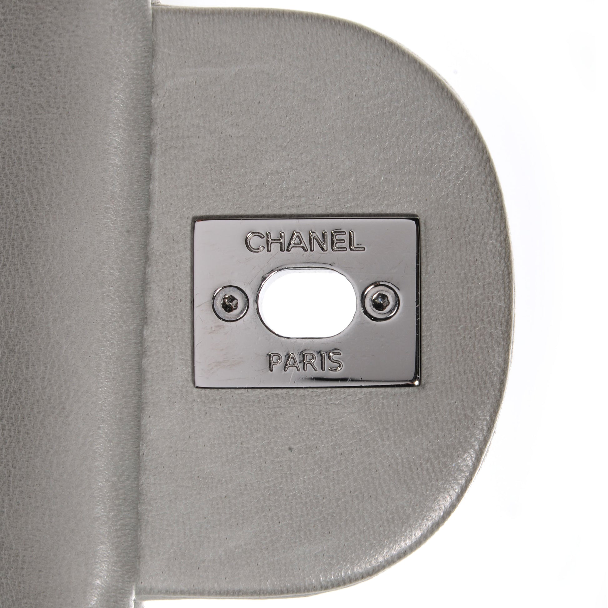 Chanel Lambskin Quilted 3 Large Flap Grey 8 of 8