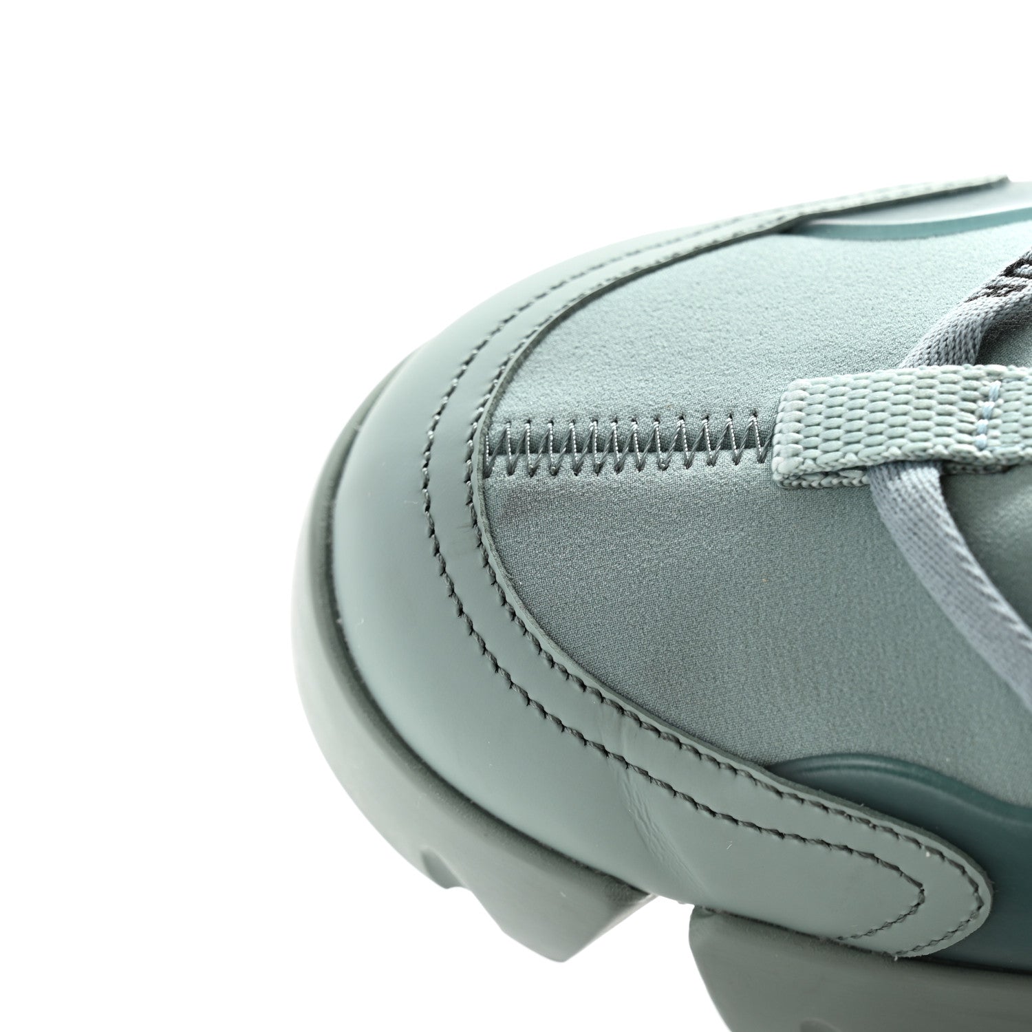 Christian Dior Neoprene Rubber Womens D-Connect Sneakers 36 Water Grey 9 of 9