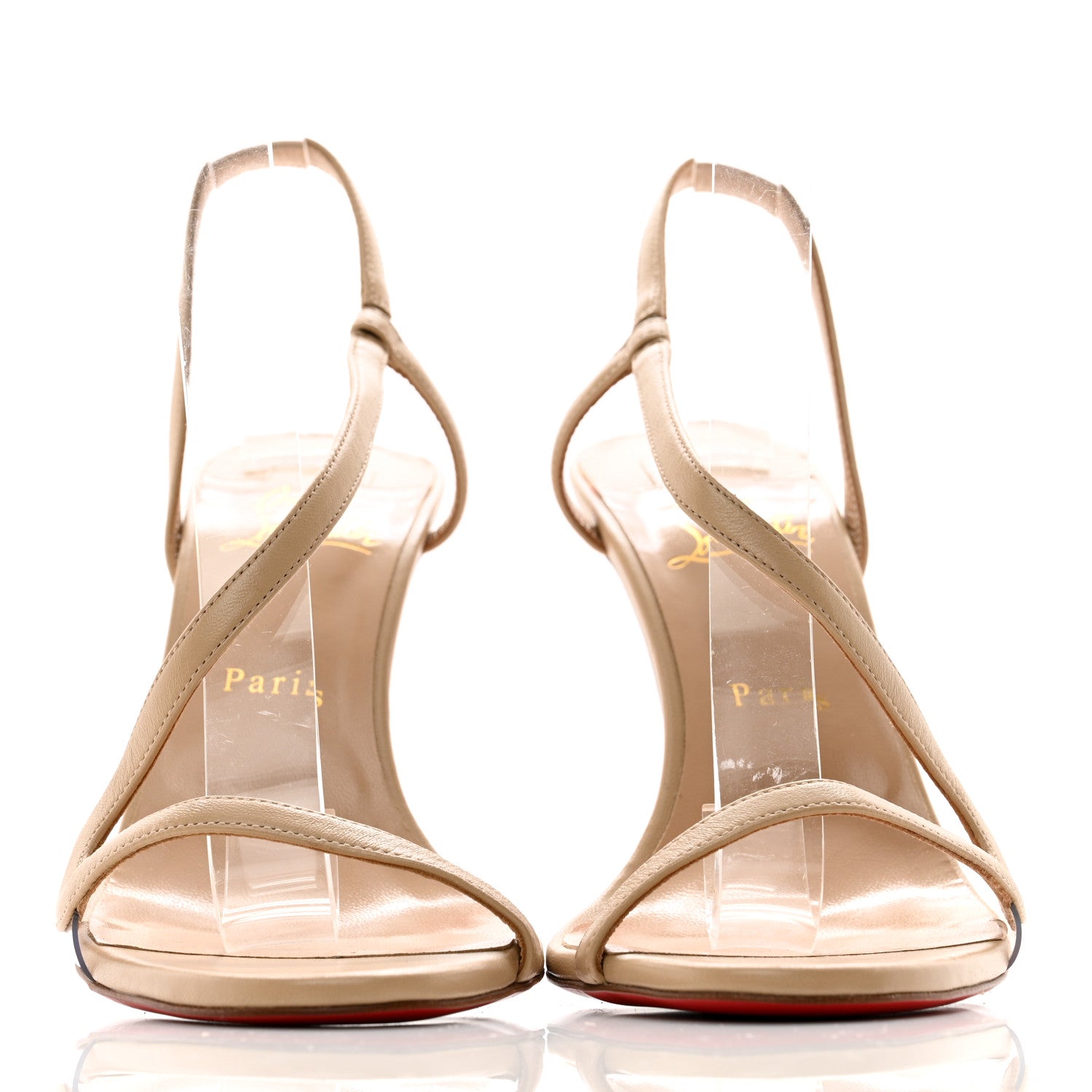 Christian Louboutin Nappa Rosalie 100 Sandals 41 Nude 2 of 10
