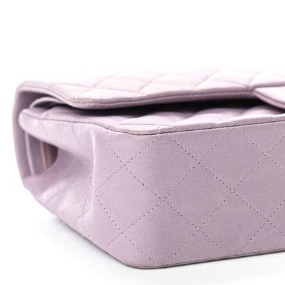Chanel Lambskin Quilted Medium Double Flap Light Purple 6 of 9