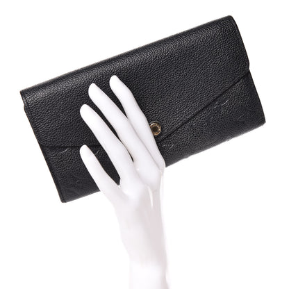 Louis Vuitton Empreinte Sarah Wallet NM Black 2 of 10