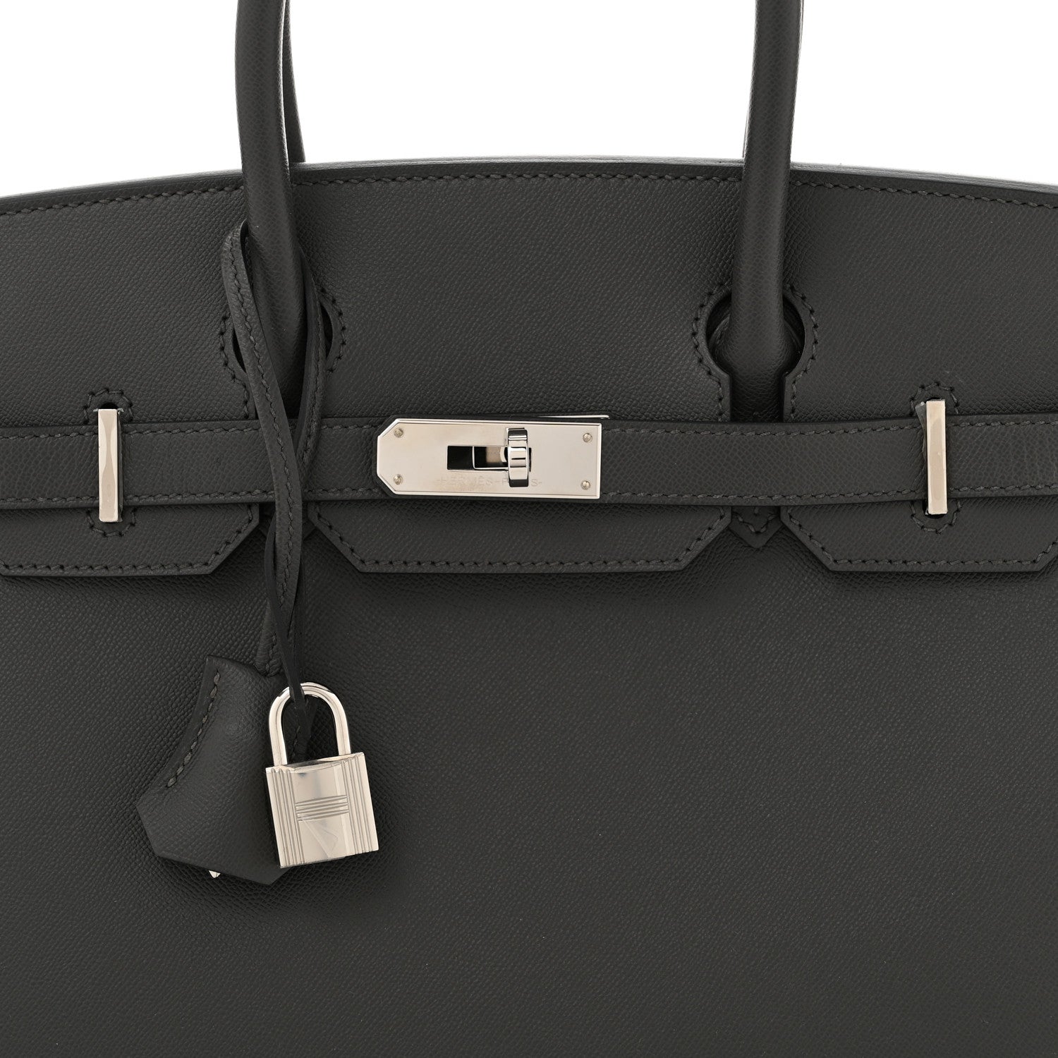 Hermes Madame Calfskin Birkin Sellier 30 Graphite 8 of 10