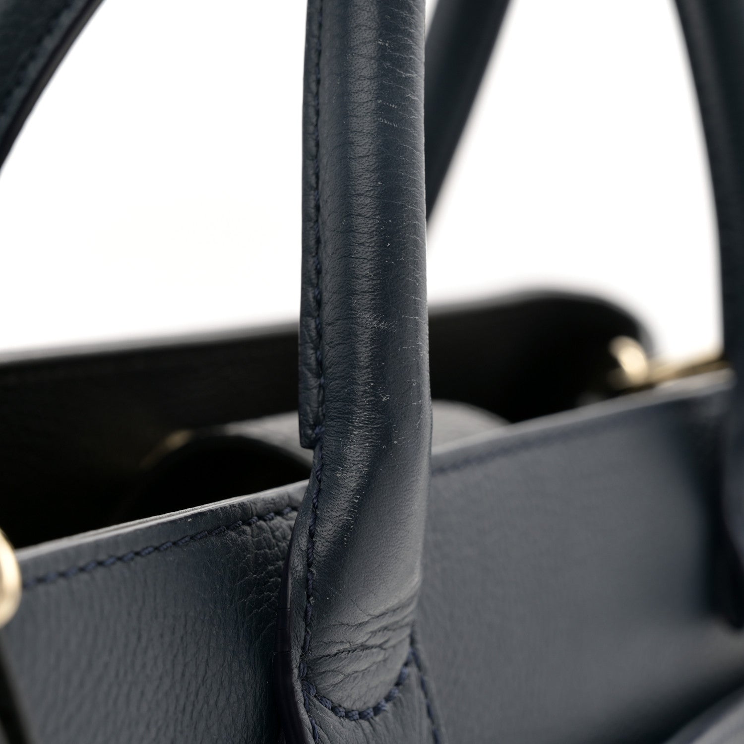 Chanel Grained Calfskin Neo Executive Shopper Tote Dark Blue Black 16 of 16