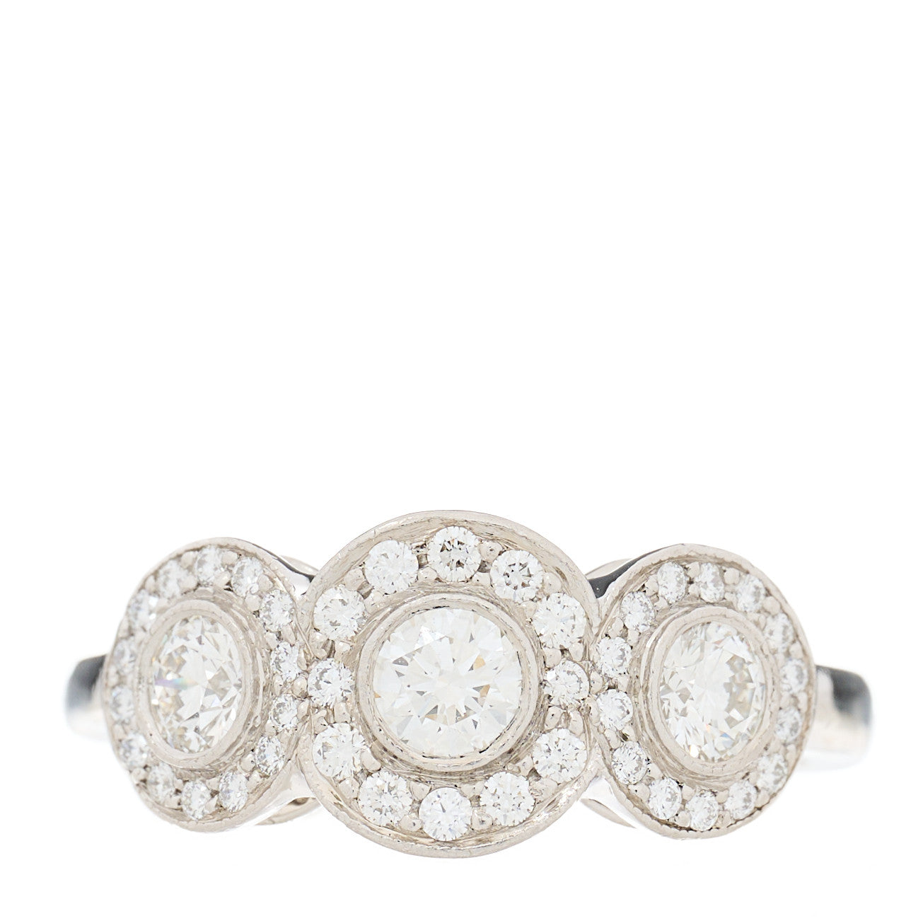Platinum Diamond Circlet Ring 49 5
