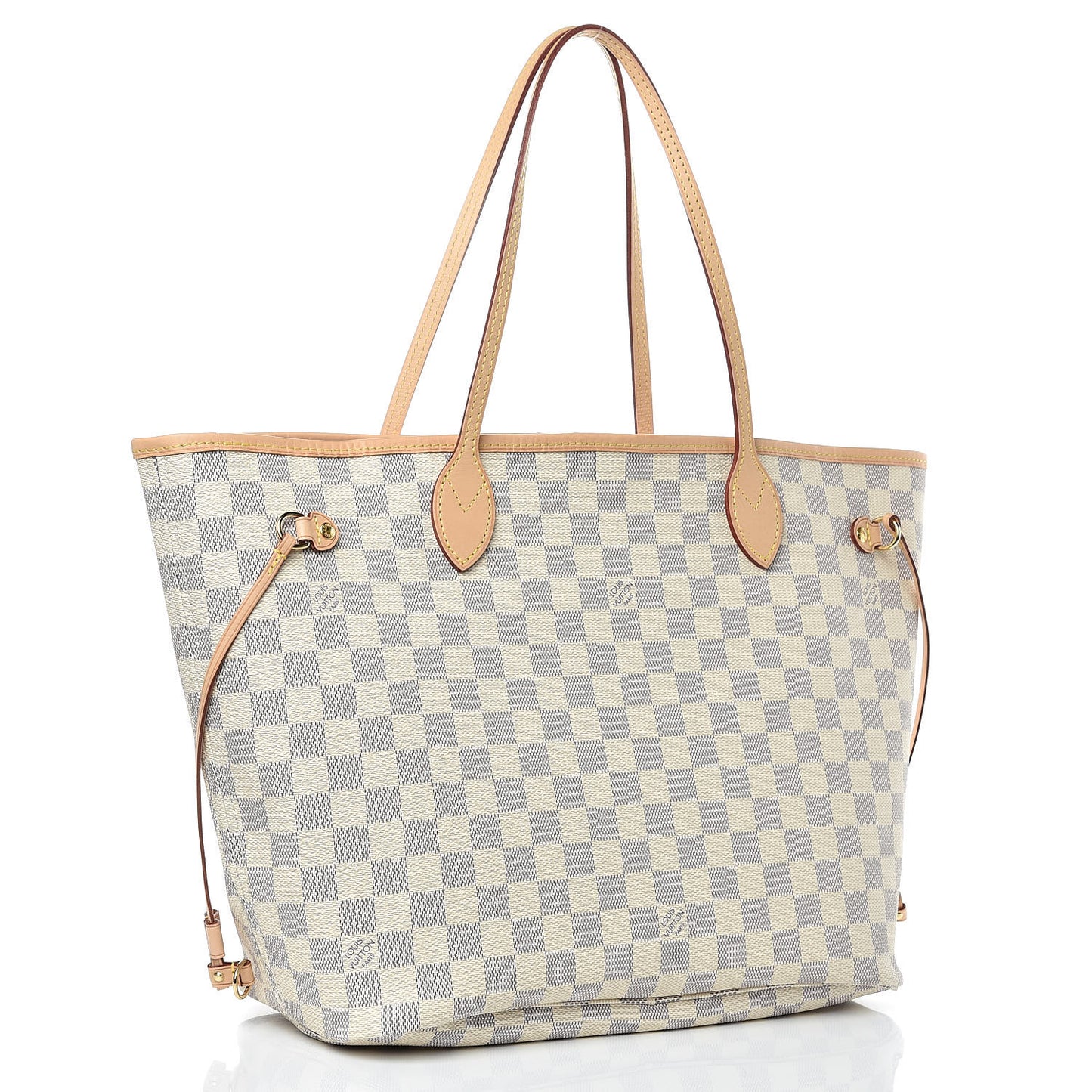Damier Azur Neo Neverfull MM Rose Ballerine