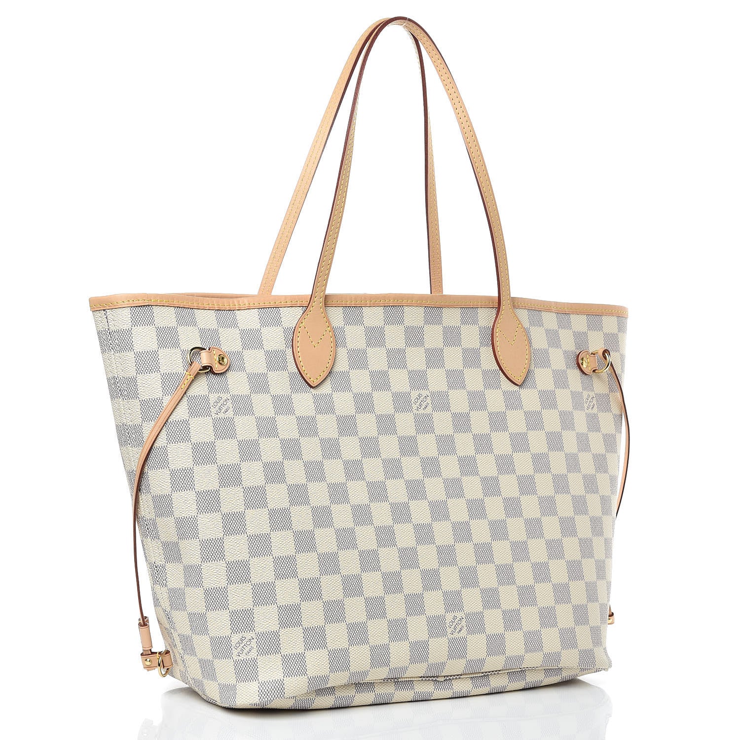 Louis Vuitton Damier Azur Neo Neverfull MM Rose Ballerine 3 of 12