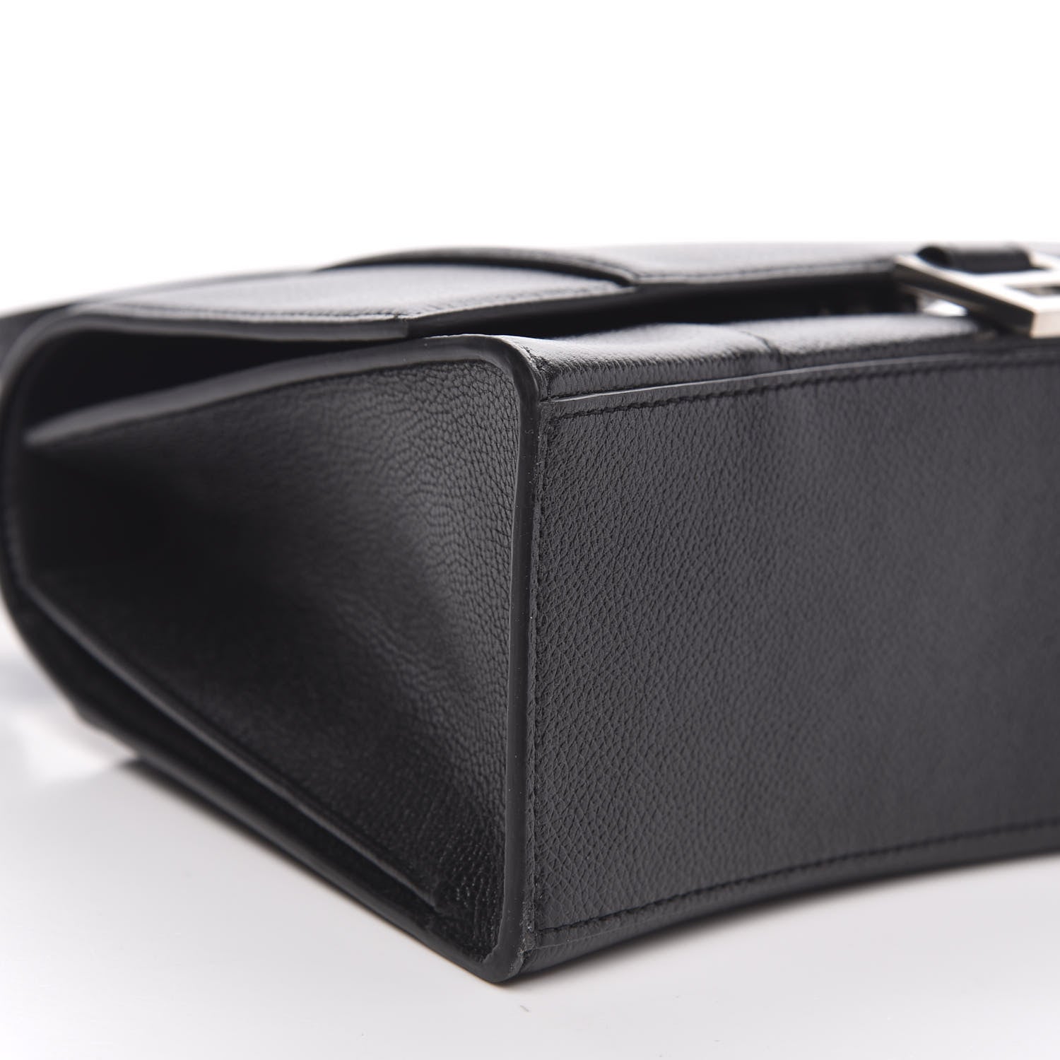 Balenciaga Grained Calfskin Medium Hourglass Top Handle Bag Black 7 of 9