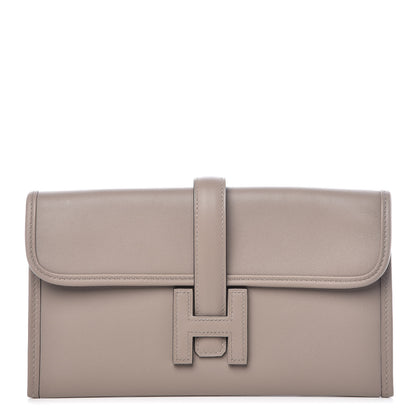 Hermes Swift Jige Duo Clutch Gris Asphalte 1 of 11