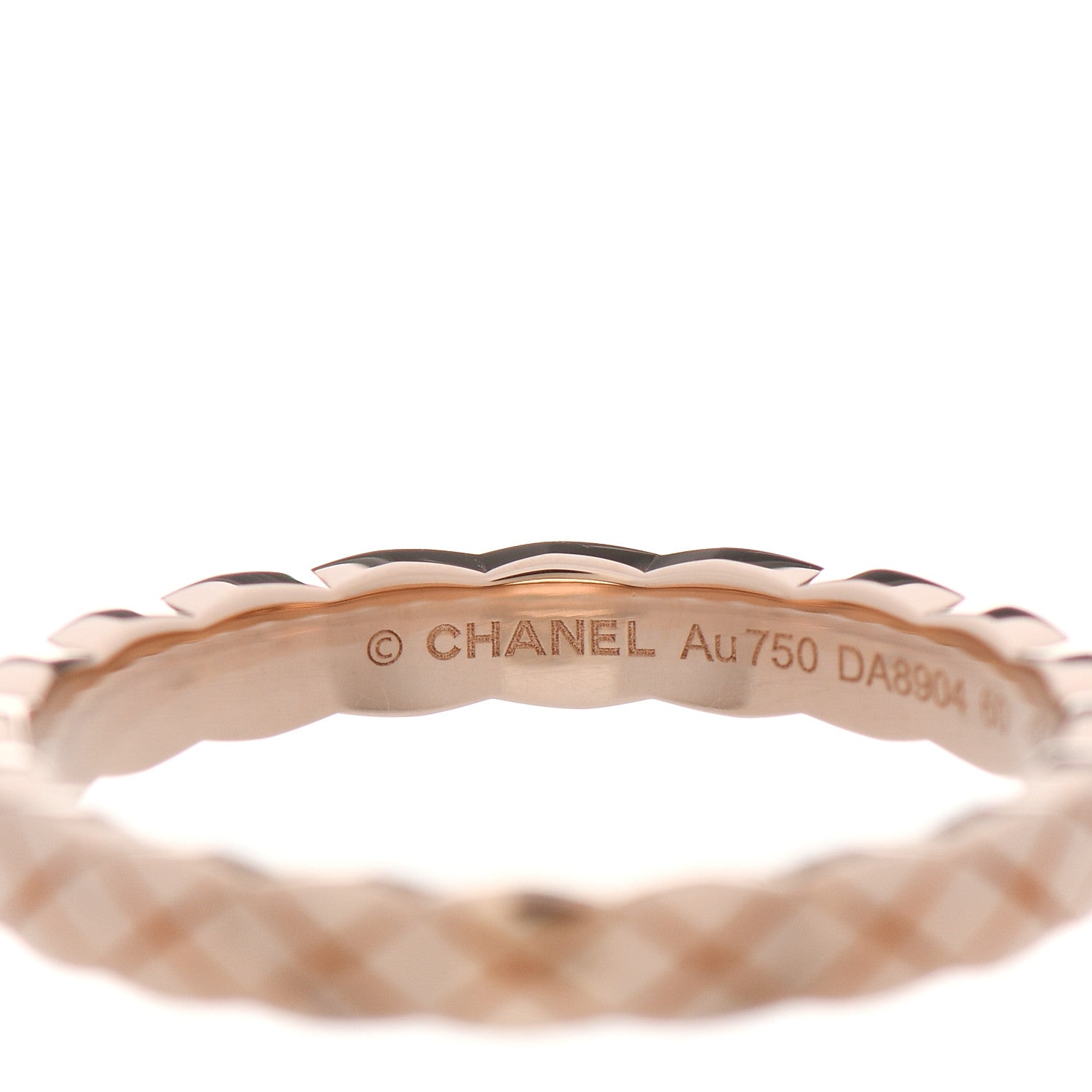 Chanel 18K Beige Gold Mini Coco Crush Ring 60 9 3 of 5