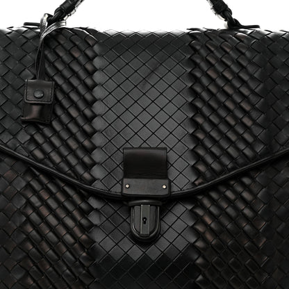 Bottega Veneta Intrecciato VN Briefcase Black 8 of 13