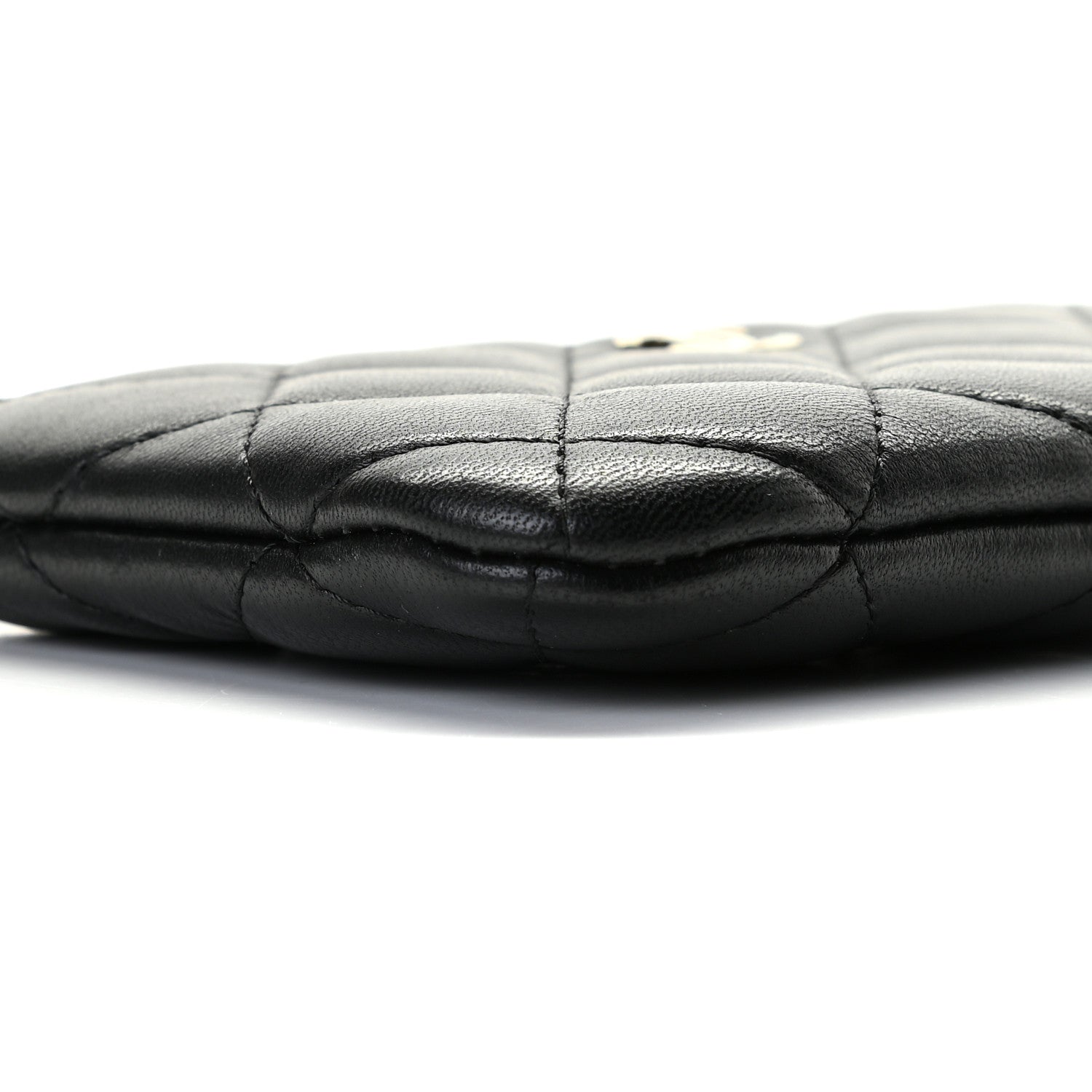 Chanel Lambskin Quilted Small Cosmetic Case Black 6 of 9