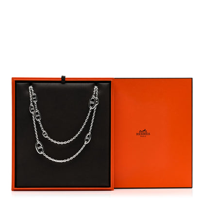 Hermes Sterling Silver Farandole Necklace 160 5 of 5