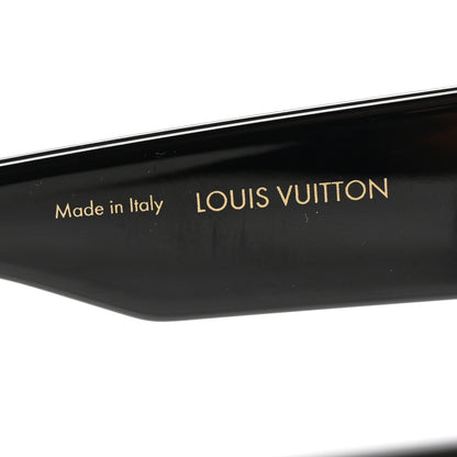 Louis Vuitton Acetate Swarovski Crystal Cyclone Sunglasses Z1578W Black 5 of 8