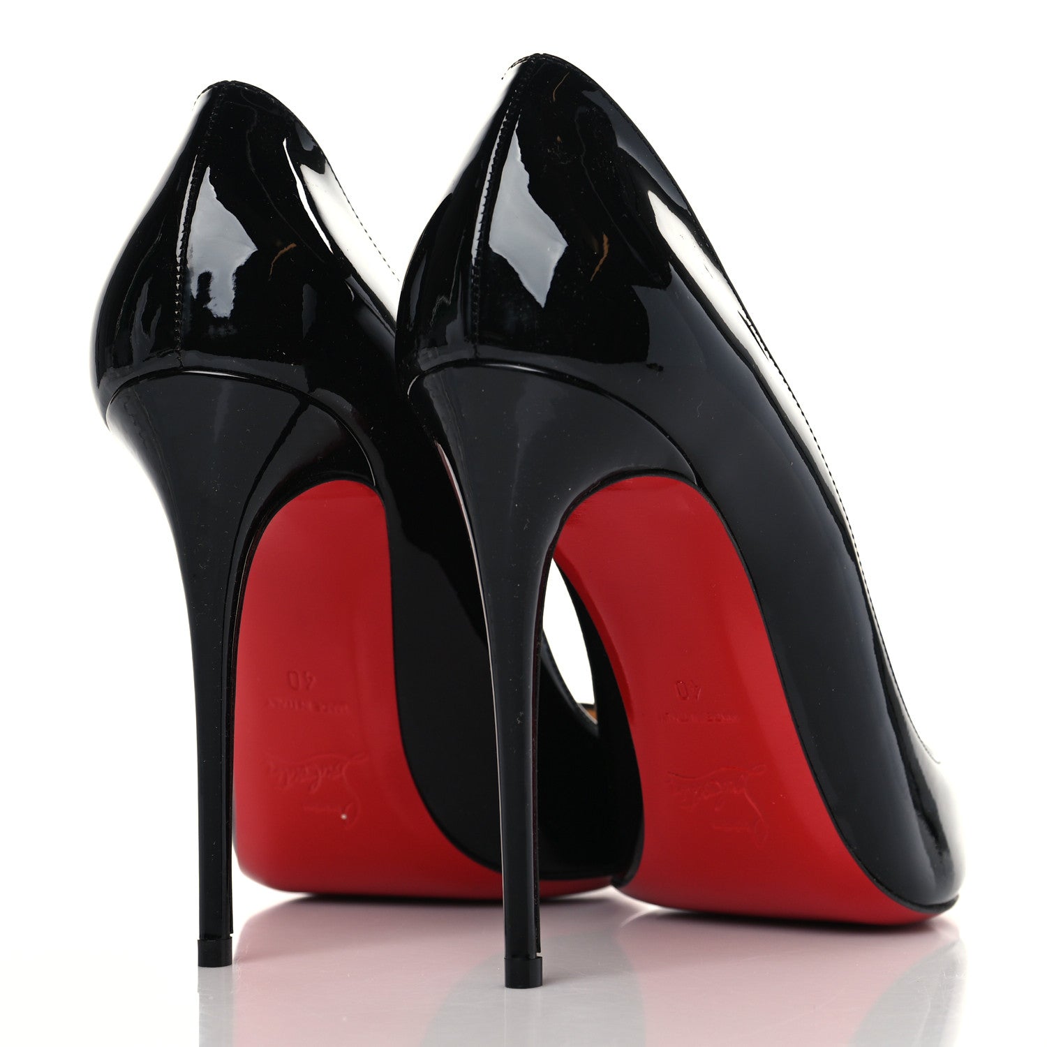 Christian Louboutin Patent Pigalle Follies 100 Pumps 40 Black 4 of 9