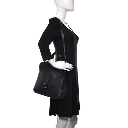 Hermes Taurillon Clemence Halzan 31 GM Black 2 of 12