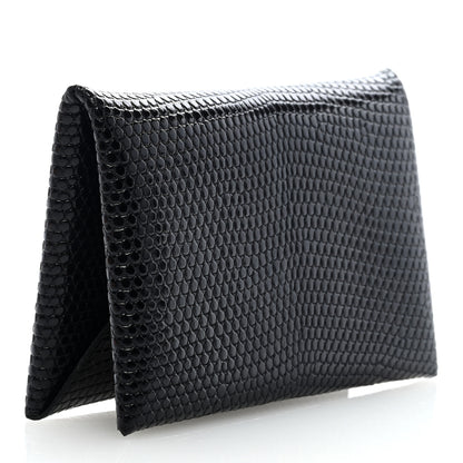 Hermes Lizard Calvi Card Case Black 3 of 6