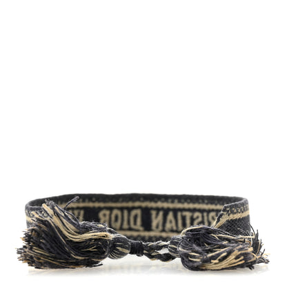 Christian Dior Woven Cotton J'Adior Friendship Bracelet Navy 3 of 5