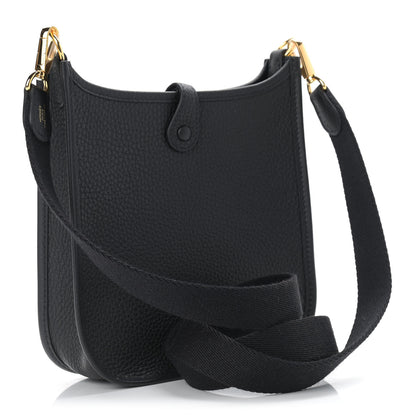 Hermes Taurillon Clemence Evelyne TPM Black 3 of 9