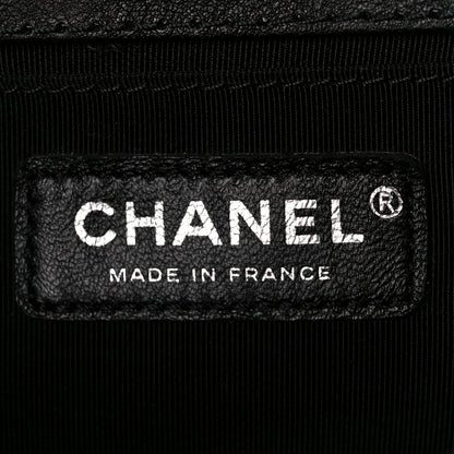 Chanel Goatskin Quilted Medium Boy Handle Flap Black 6 of 11