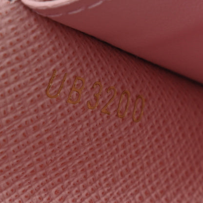Louis Vuitton Damier Azur Rosalie Coin Purse Rose Ballerine 7 of 7