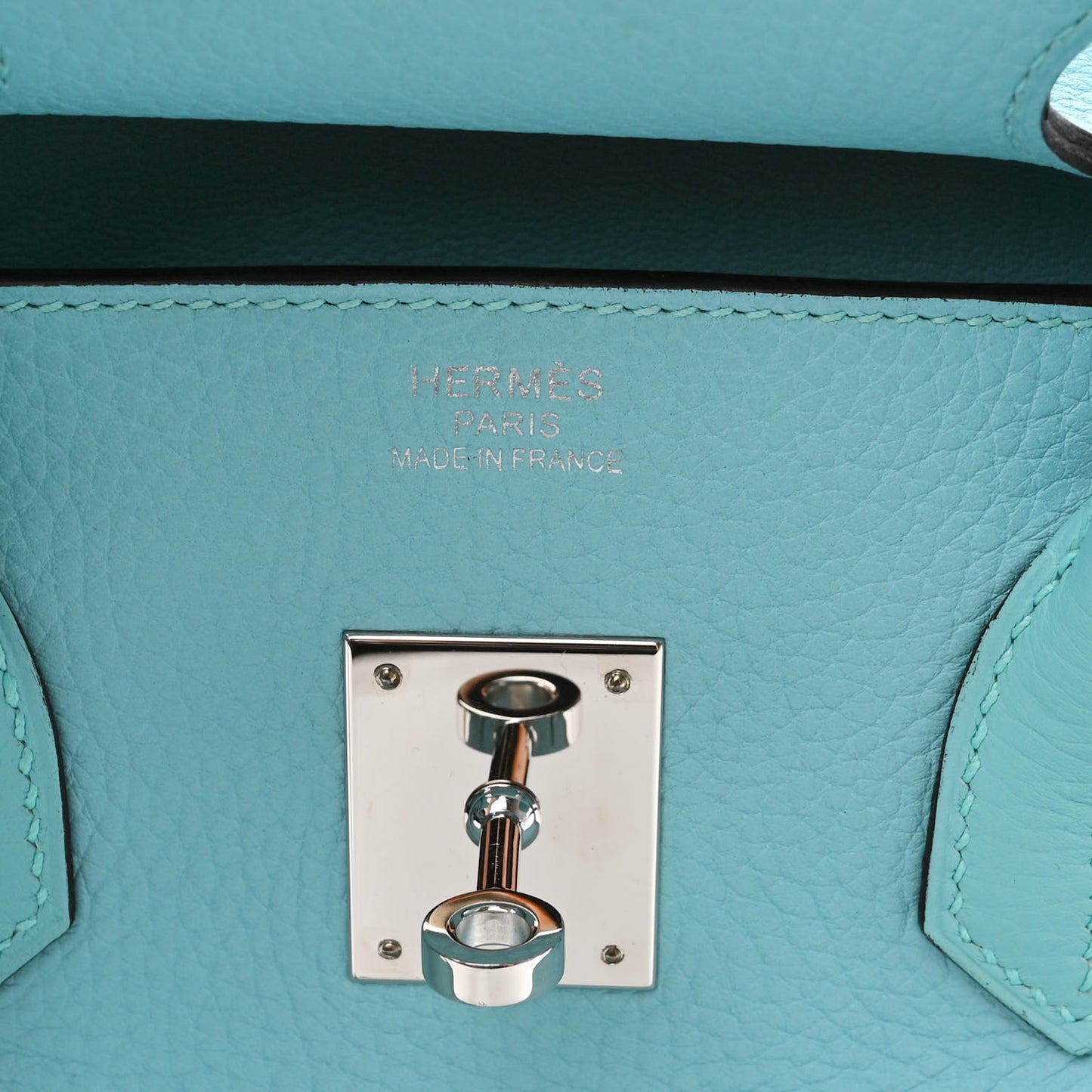 Taurillon Clemence BIRKIN 35 Bleu Atoll