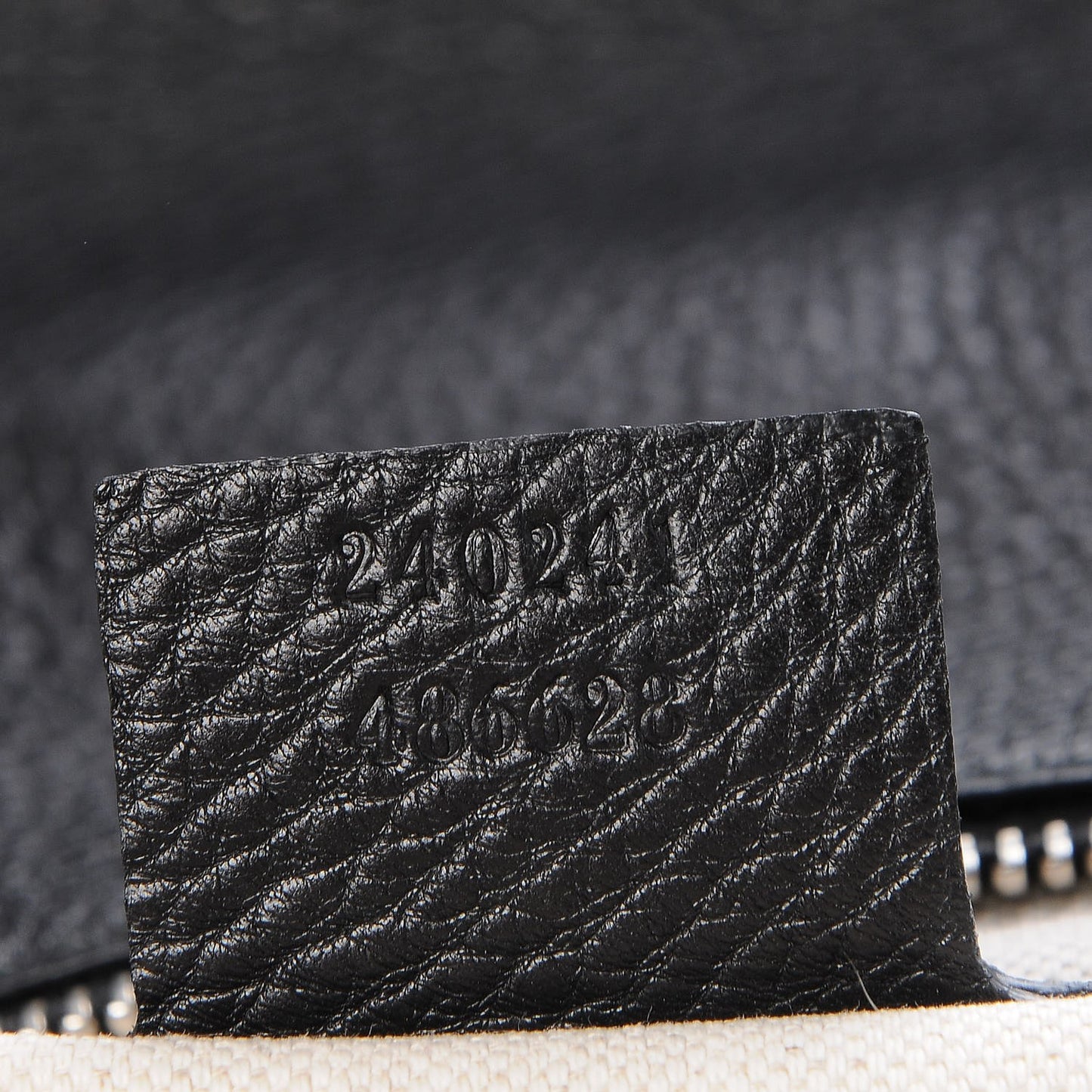 Rubber Guccissima Large New Bamboo Top Handle Bag Black