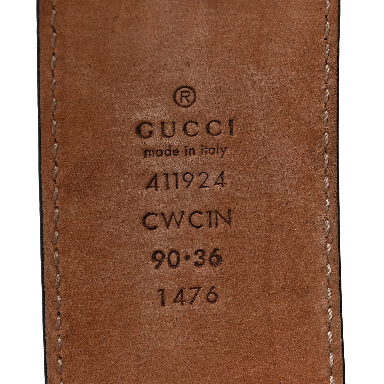 Gucci Guccissima Signature Interlocking G 40mm Belt 90 36 Black 3 of 7