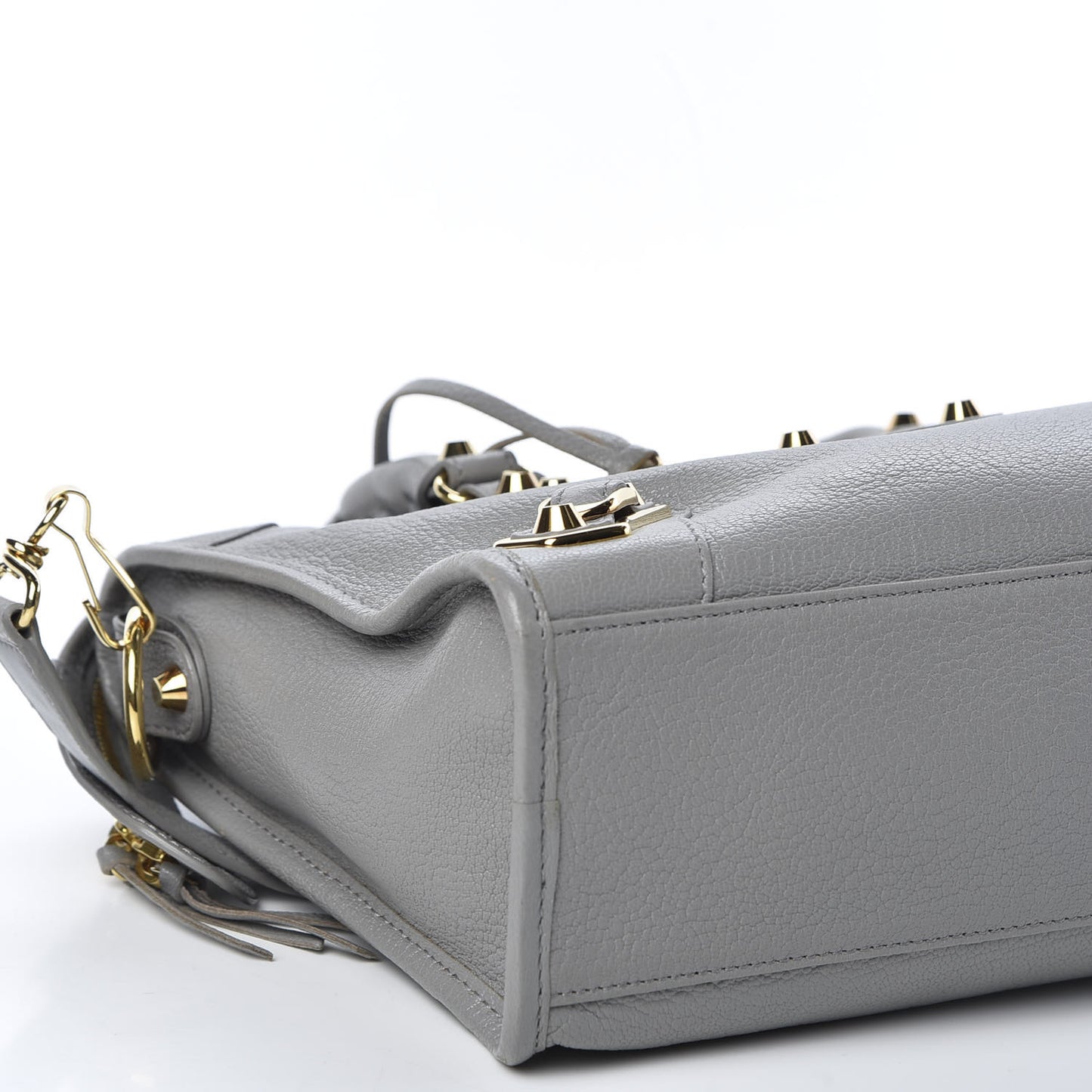 Chevre Gold Metallic Edge Hardware S City Gris Haussmannien