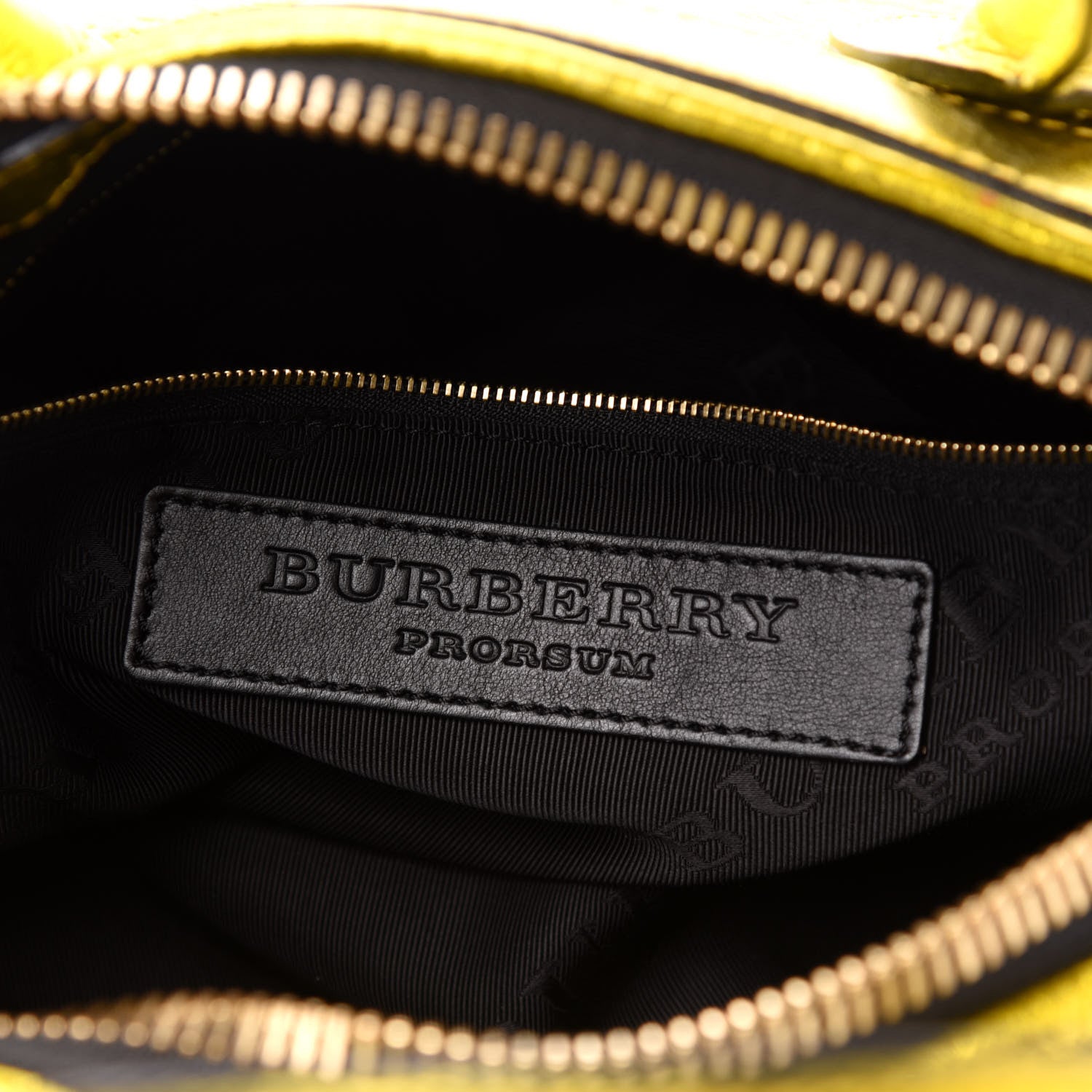 Burberry Prorsum Metallic Calfskin Medium Blaze Satchel Gold 6 of 15