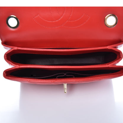 Chanel Lambskin Quilted Small Trendy CC Dual Handle Bag Red 5 of 7