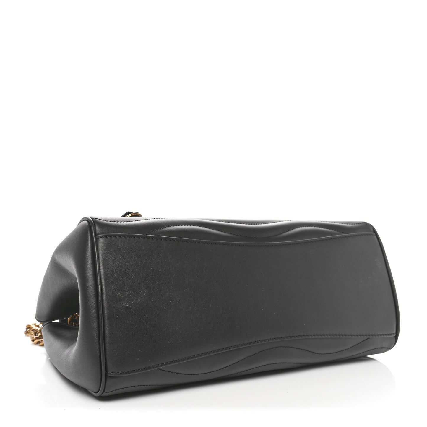 Calfskin New Wave Chain Tote Black