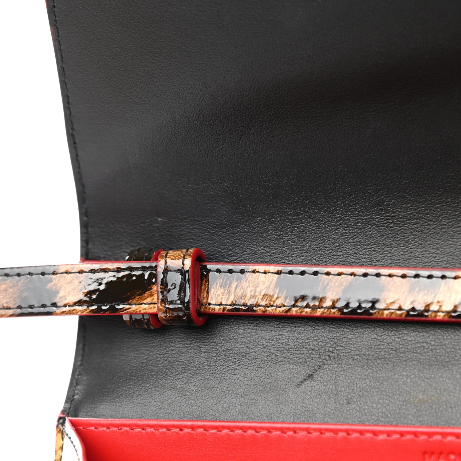 Christian Louboutin Patent Spiked Macaron Flap Wallet Leopard 10 of 10